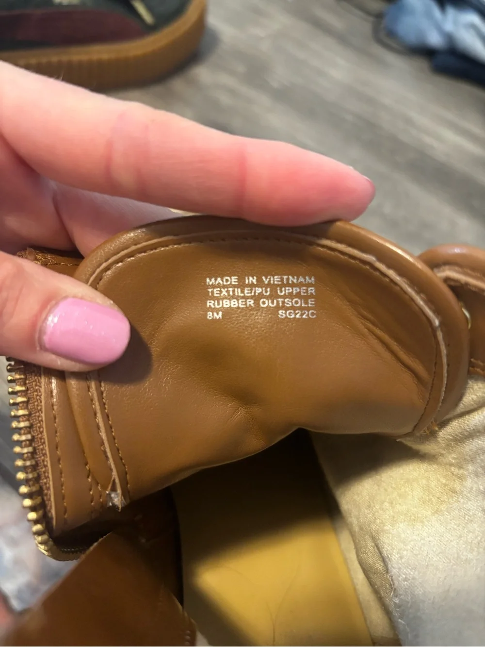 Michael Kors Brown MK Monogram Lace-Up Ankle Boots